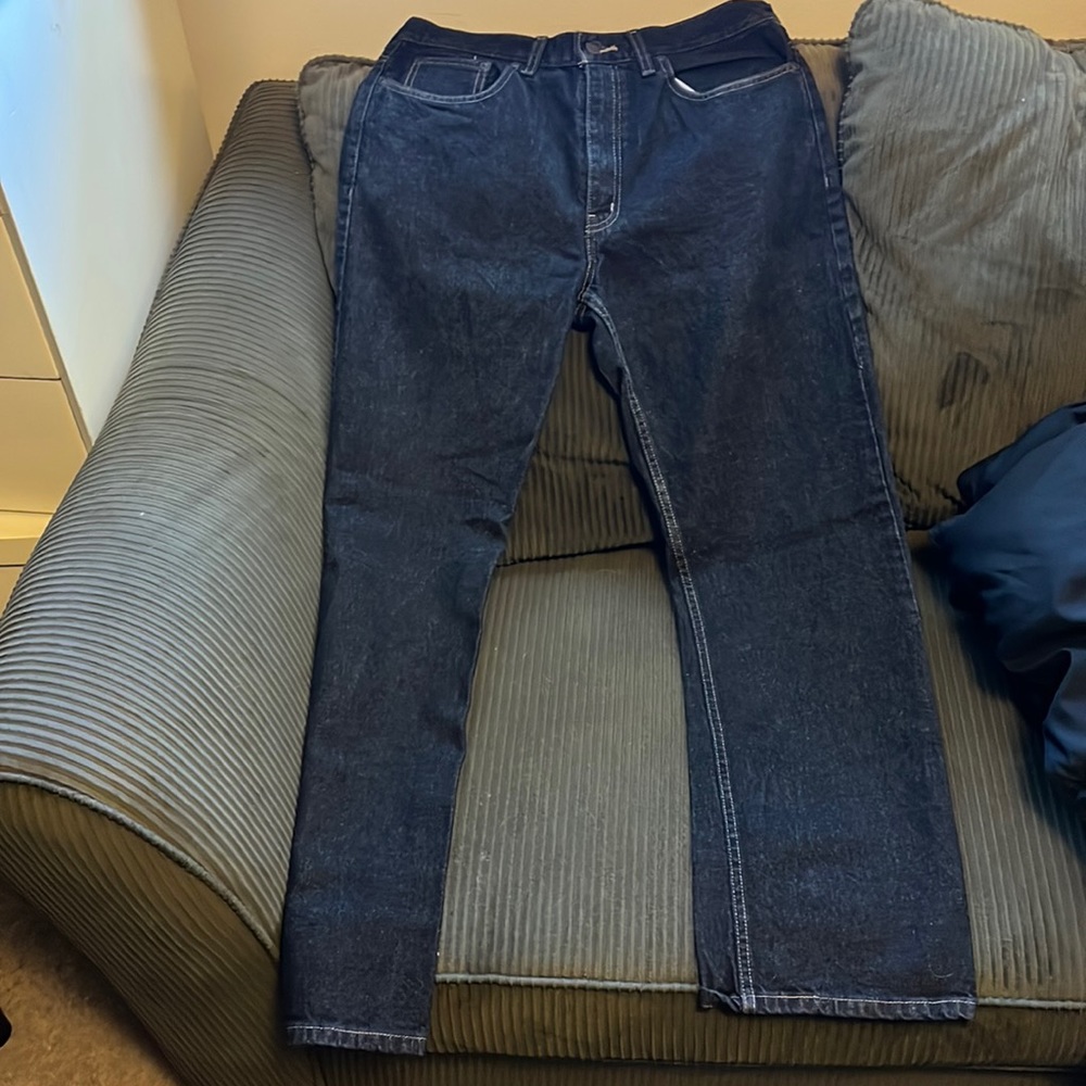 Black denim jeans